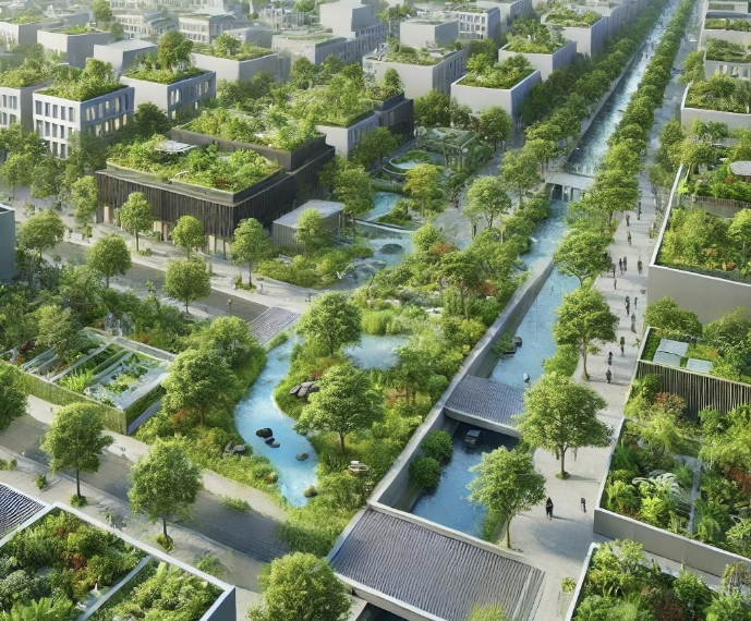 Les Solutions fondées sur la Nature (SfN) appliquées à la gestion des eaux pluviales en milieu urbain, vue d’ensemble et perspectives
